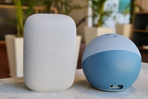 Google Nest Audio and Amazon Echo 4th Gen 