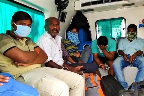 Ambulances caught ferrying passengers in Telangana lockdown to defy curfew