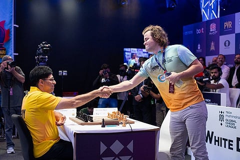 Viswanathan Anand and Magnus Carlsen