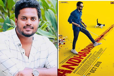 JJ Fredrick and Andhadhun poster