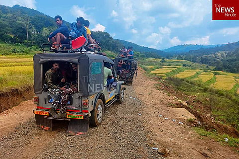 The Police teams heading to the ganja fields in Chintapalli
