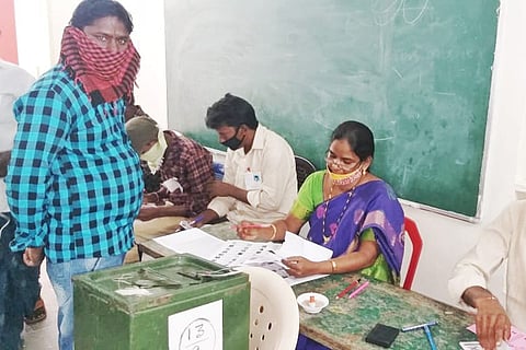 Panchayat polls in Krishna district of Andhra Pradesh 
