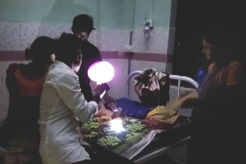 Visuals from the Andhra hospital after the power cut 