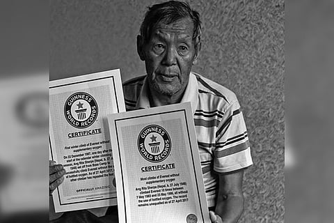 Nepal's legendry mountaineer Ang Rita Sherpa 