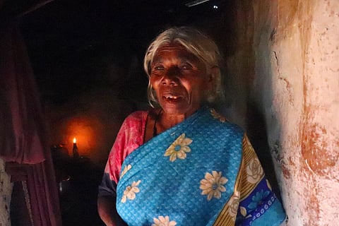 Tribal woman of Anilkadu Aalu Kurumba hamlet