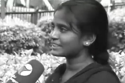 Deceased NEET aspirant Anitha speaking to Tamil channel Puthiya Thalaimurai 