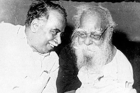 Annadurai and EVR Periyar 