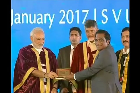 A 'stooge' being rewarded by his BJP masters: Hyd Uni students slam award to VC Appa Rao