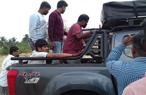 Pic of minister R Ashoka’s son emerges even as cops deny his involvement in car crash