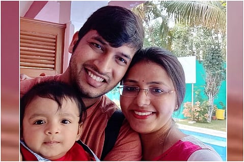 Ayaansh with his parents