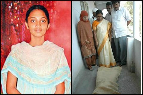 Ayesha Meera and the scene of her murder