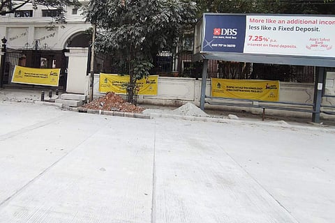 Rapid road work undertaken by BBMP