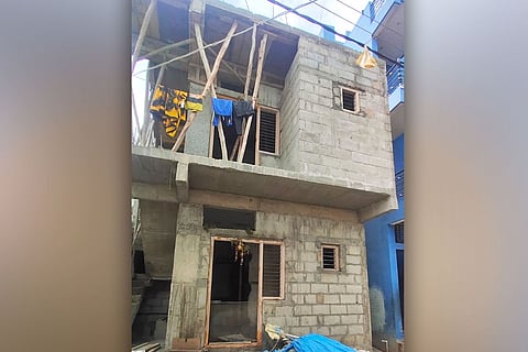 Under-construction house