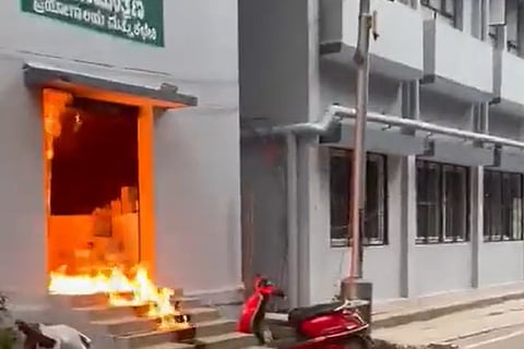 Fire at BBMP quality control room