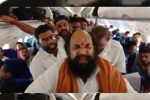 Thevar outfit chief, 7 others arrested in Madurai for raising slogans inside aircraft