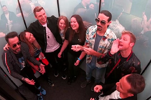 Watch: Backstreet Boys surprise fans in elevator, have an impromptu sing-along 