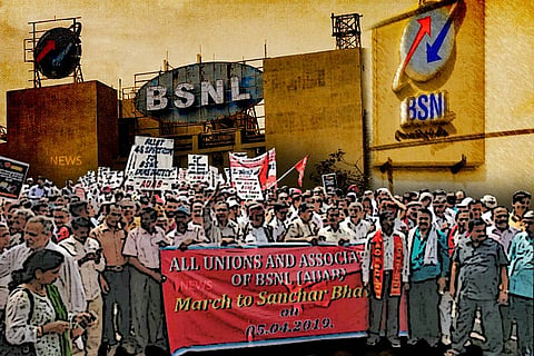 1.2 lakh employees in the lurch as BSNL sinks in debt: Where is the bailout?