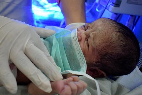 Baby being treated for COVID-19