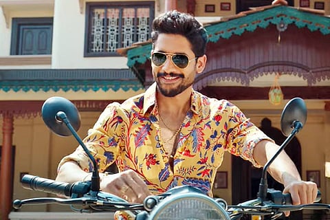 Naga Chaitanya in a screengrab from Bangarraju teaser