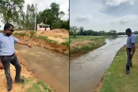 Captain Santhosh Kumar at Battalkere lake