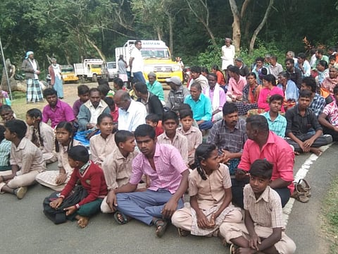 Tribal students in TN’s Erode stage protest after govt-run buses skip their villages