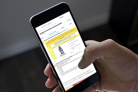 A person surfing on phone