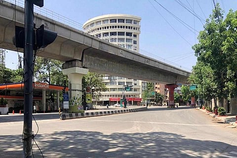 A deserted street in Bengaluru