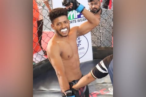 Bengaluru kickboxer death: Kickboxer Nikhil seen raising his fist