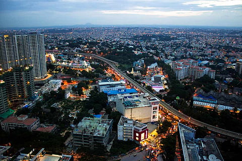 A file photo showing several buildings in Bengaluru