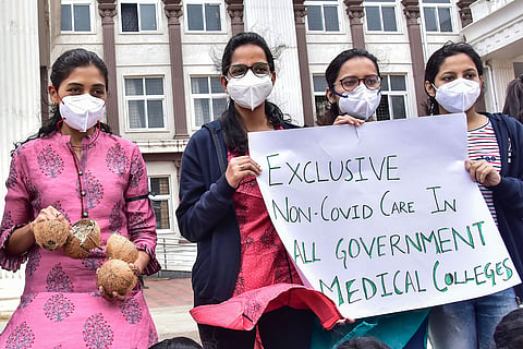 Bengaluru medical students protest 