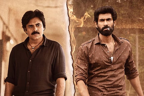 Actor Pawan Kalyan (L) and actor Rana Daggubati (R)