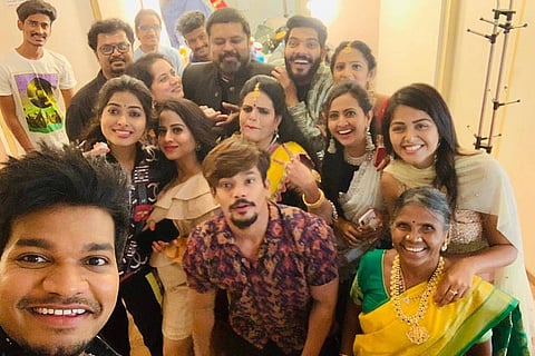 A group photo of the housemates of Bigg Boss Telugu Season 4 