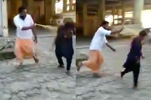 Visuals show Bindu Ammini being attacked with pepper spray, 'Hindu Helpline' member held