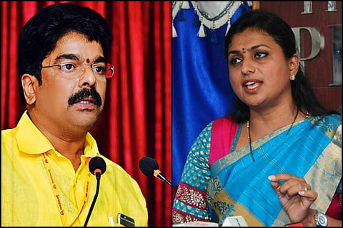 Nandyal bye-poll: Vijayawada MLA Bonda Uma dares MLA Roja to tonsure her head if YSRCP loses