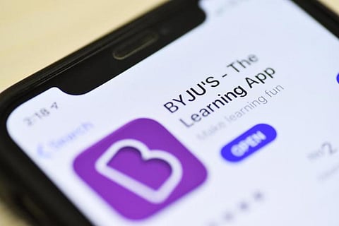 Byju's app on phone