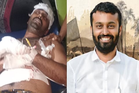 Independent candidate from Kannur hacked by unknown assailants 