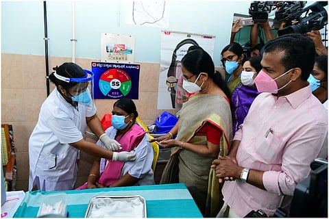 COVID-19 Vaccine Dry Run in Kerala 