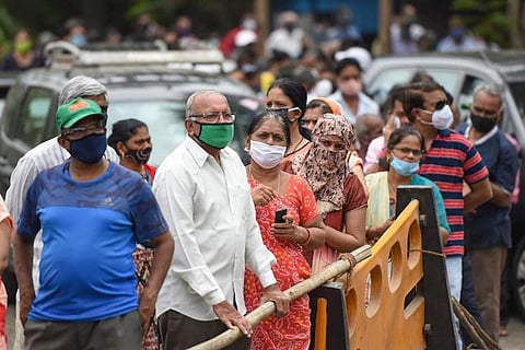People wearing masks