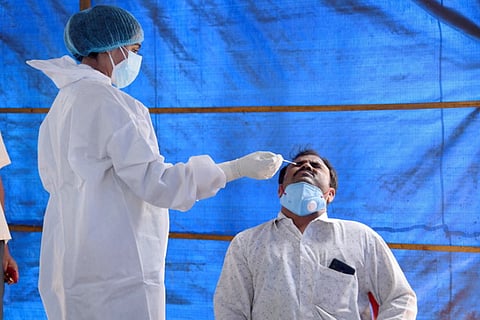 Representative image of COVID-19 testing