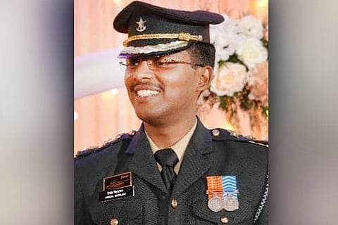 Captain Nirmal Sivarajan in his uniform