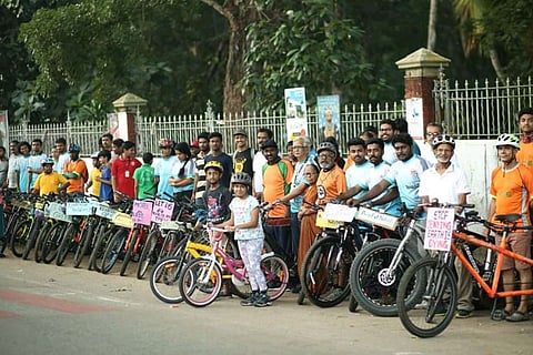 Cycling groups observe car-free day in Thiruvananthapuram on Sunday