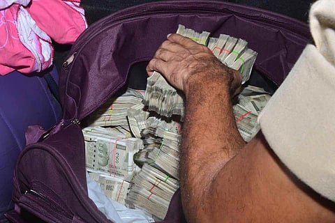 Cash in a bag