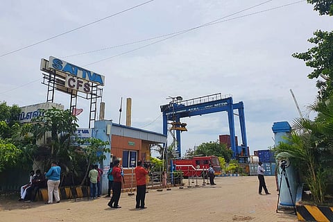 TNPCB ammonium nitrate chennai warehouse customs