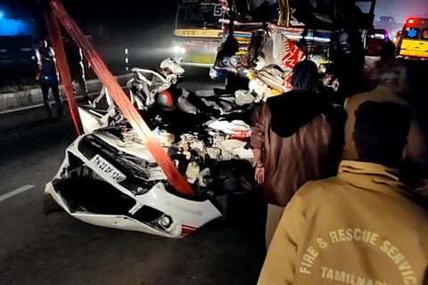 Picture of the car that was in the accident