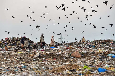 Chennai's garbage dumping area