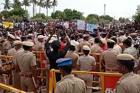 Chinna Salem protests