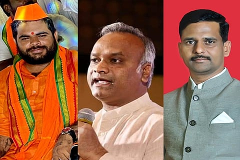 Chittapur candidates Manikanta Rathod, Priyank Kharge and Subhashchandra Rathod
