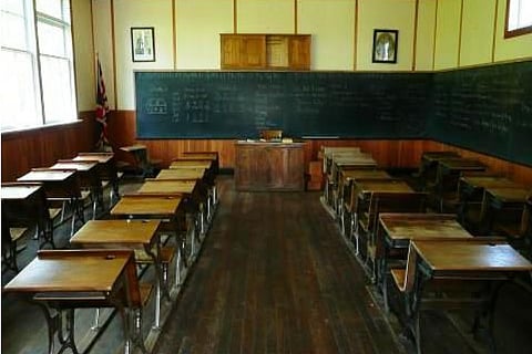 Empty classrooms