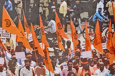 Members of a Hindutva group