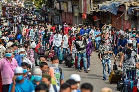 Migrant workers in Mumbai